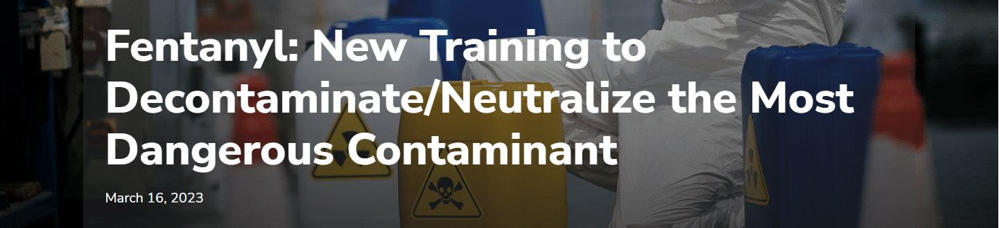 New Fentanyl Training